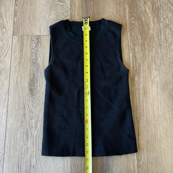 ABERCROMBIE & FITCH Women's Ribbed Tank Top Size S In Black - Picture 3 of 6